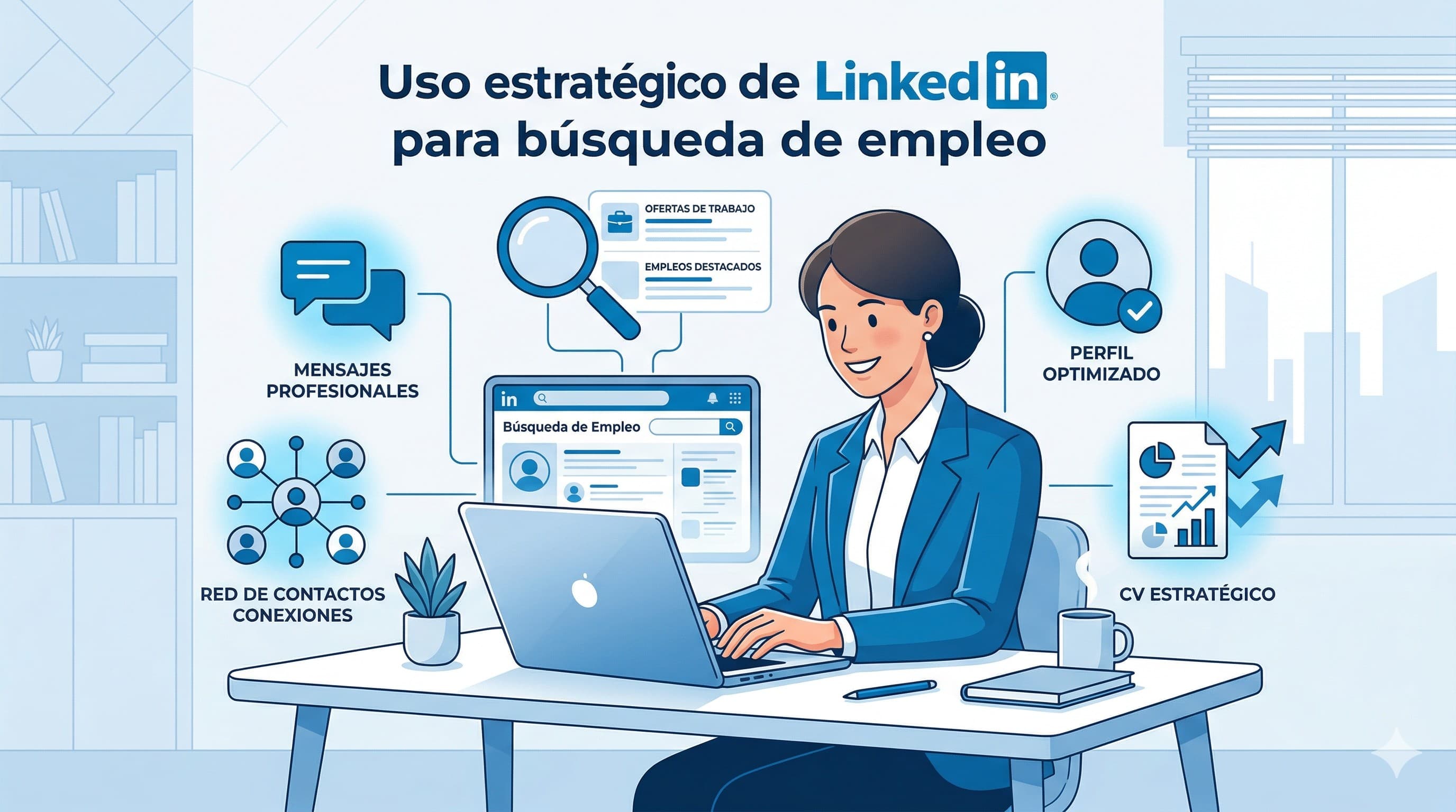 Uso estratégico de LinkedIn para búsqueda de empleo: guía avanzada