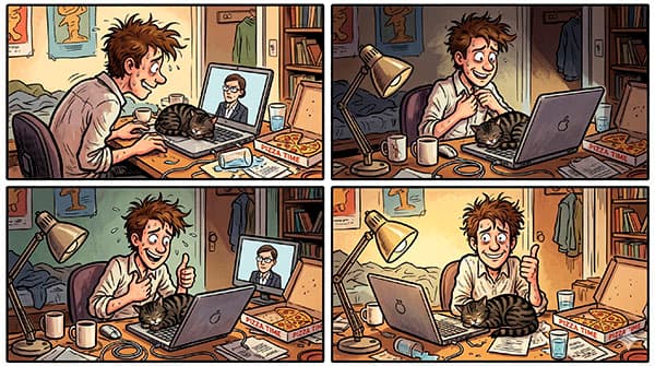 Entrevista virtual: guia definitiva para candidatos junior con checklist por fases