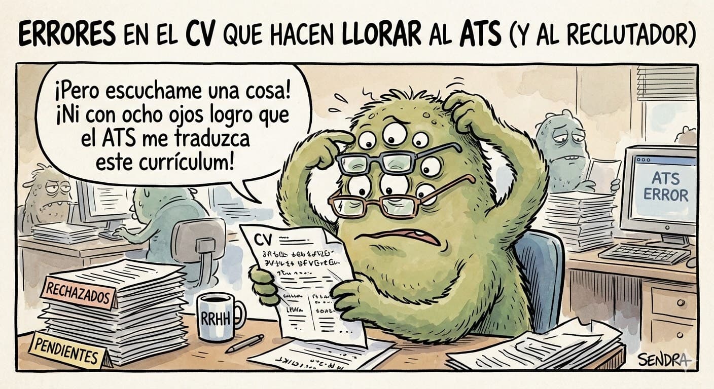 Errores de formato en CV que bloquean los filtros ATS: guía técnica para candidatos