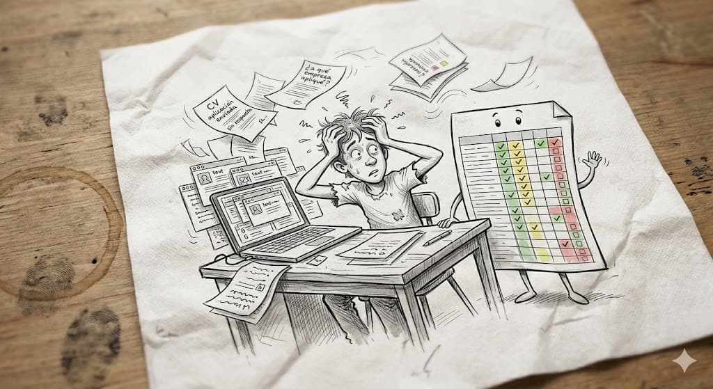 Cómo organizar tu búsqueda de empleo como un proyecto personal (con plantilla gratis)